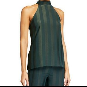 Endless rose tonal stripe halter neck top